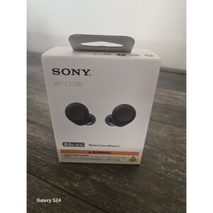 The Sony WF-C710N Black Truly Wireless Noise-Canceling Earbuds New in Box.